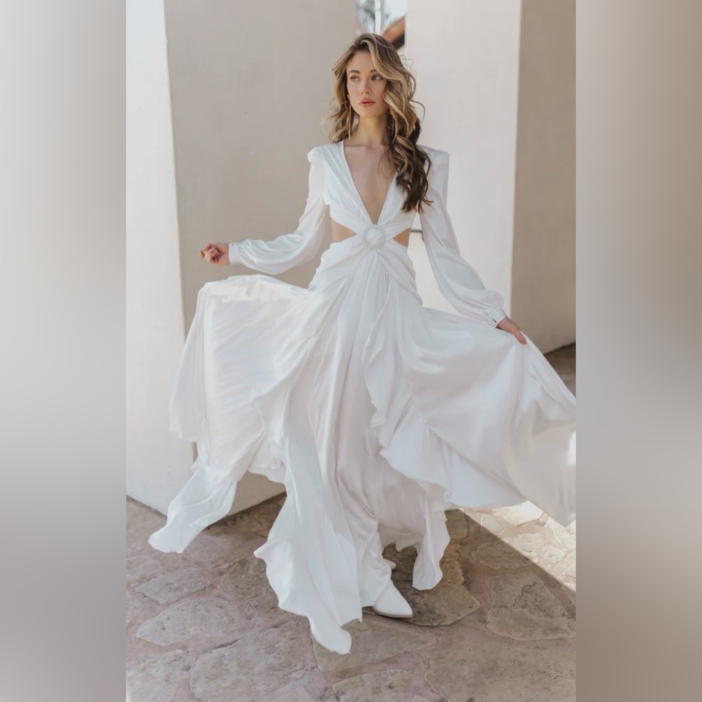 Untamed Petals Positano Cut Out Maxi Dress